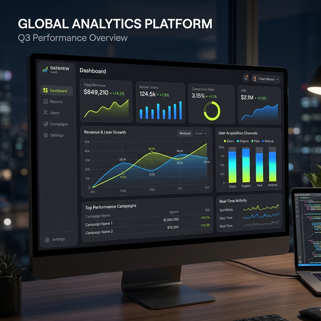 SaaS Analytics Web Platform